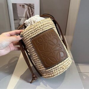LOEWE 18x11cm straw bag